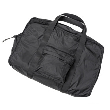 GRS certificate bag 100% recycled polyester weekend bag large Rpet travel bag with side pouches